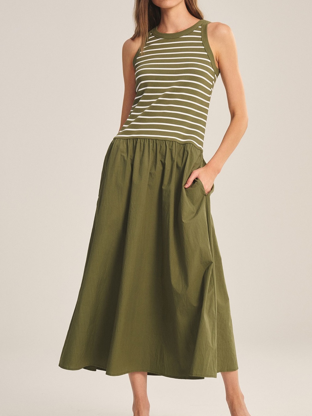Velvet by Graham & Spencer Romina Dress in Kale